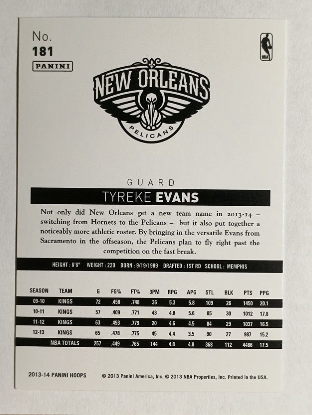 2013-14 Hoops Gold #181 Tyreke Evans