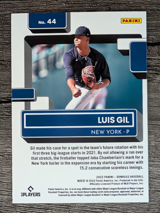 2022 Donruss #44 Luis Gil RR RC