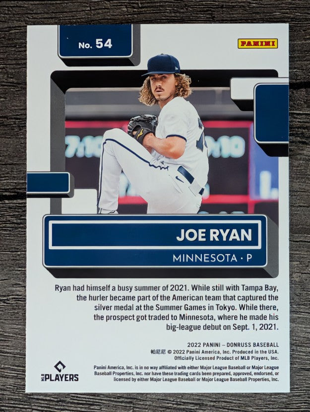 2022 Donruss #54 Joe Ryan RR RC