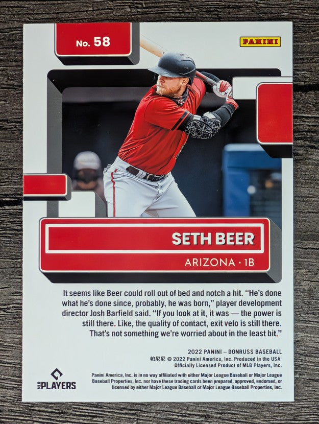 2022 Donruss #58 Seth Beer RR RC