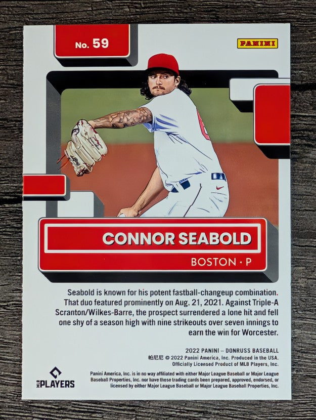 2022 Donruss #59 Connor Seabold RR RC