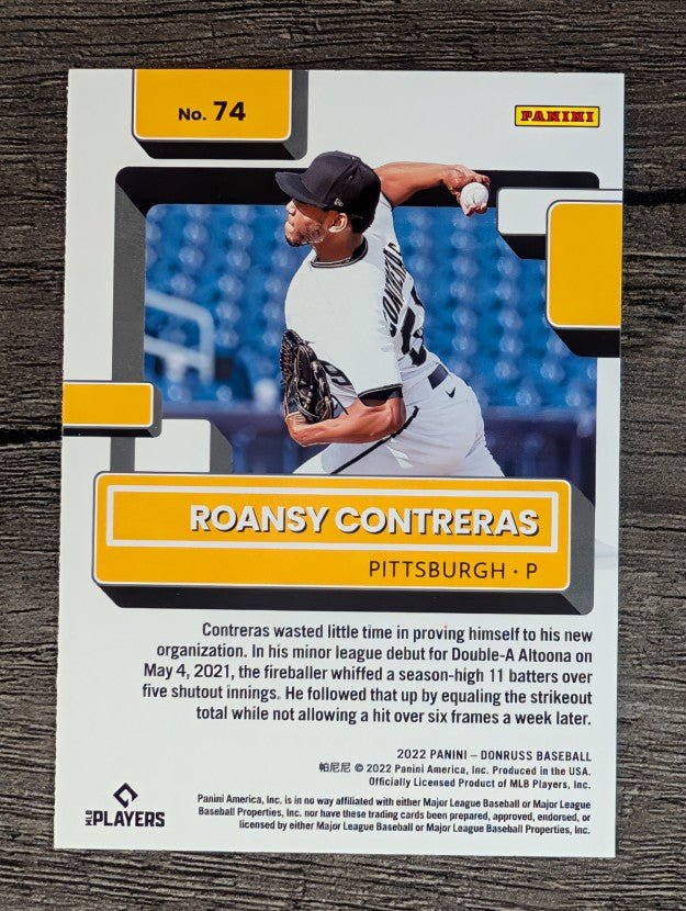 2022 Donruss #74 Roansy Contreras RR RC