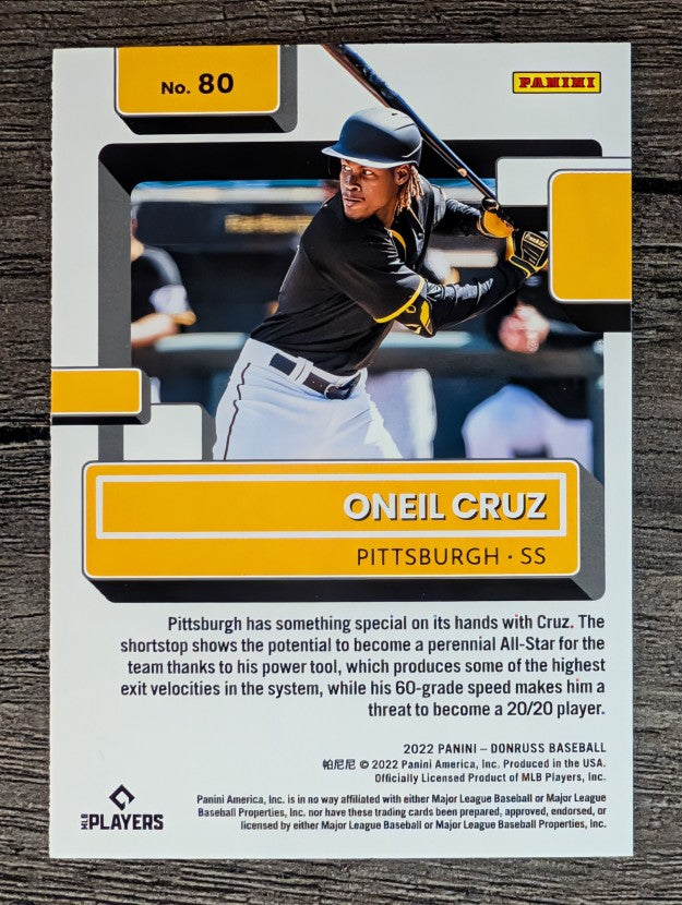2022 Donruss #80 Oneil Cruz RR RC