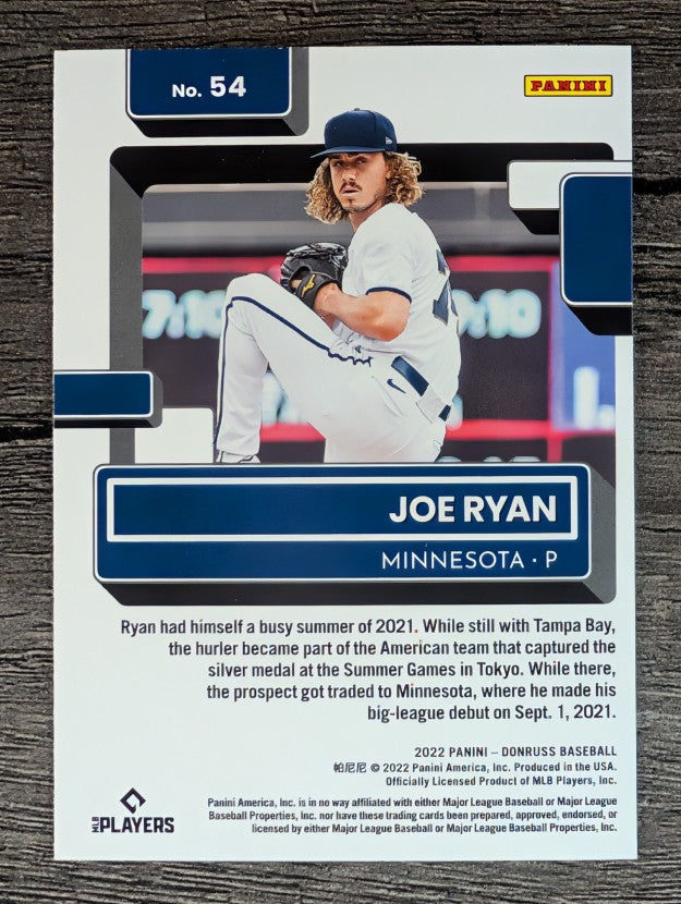 2022 Donruss #54 Joe Ryan RR RC