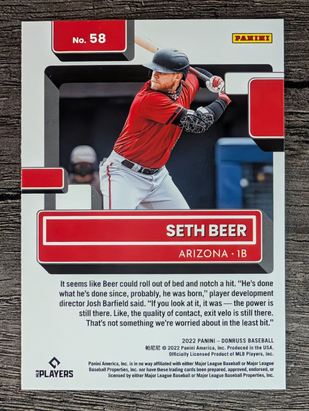 2022 Donruss #58 Seth Beer RR RC