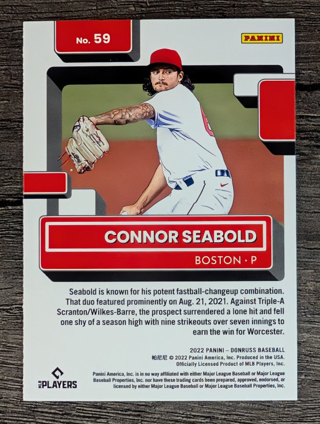 2022 Donruss #59 Connor Seabold RR RC