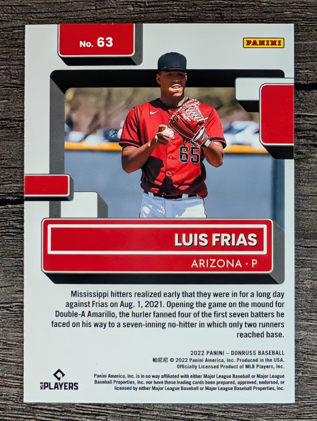 2022 Donruss #63 Luis Frias RR RC