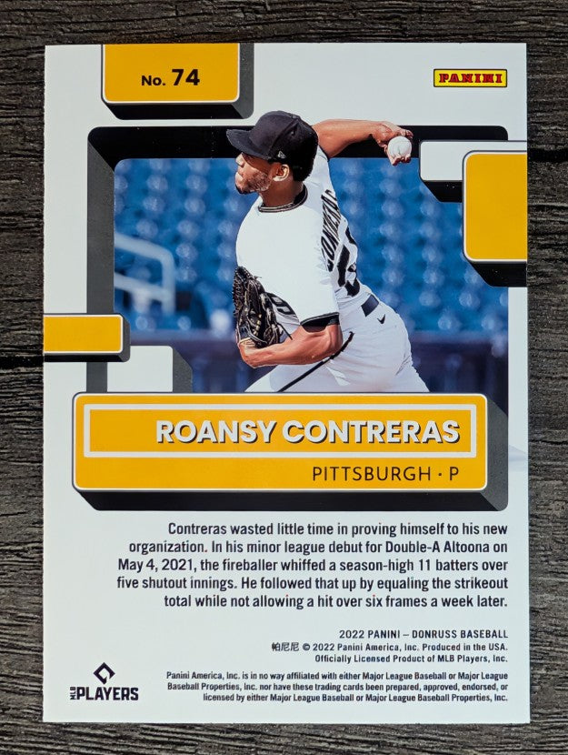 2022 Donruss #74 Roansy Contreras RR RC