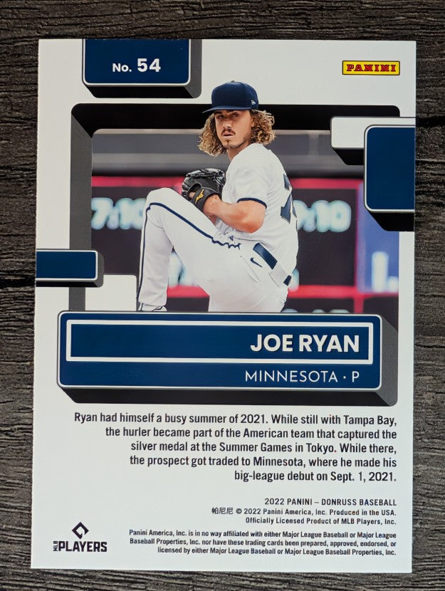 2022 Donruss #54 Joe Ryan RR RC