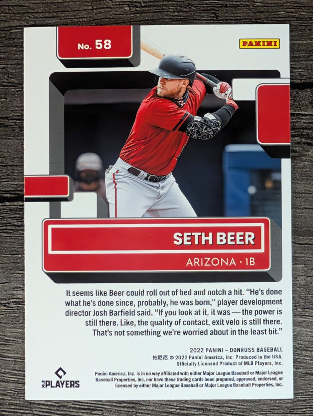 2022 Donruss #58 Seth Beer RR RC
