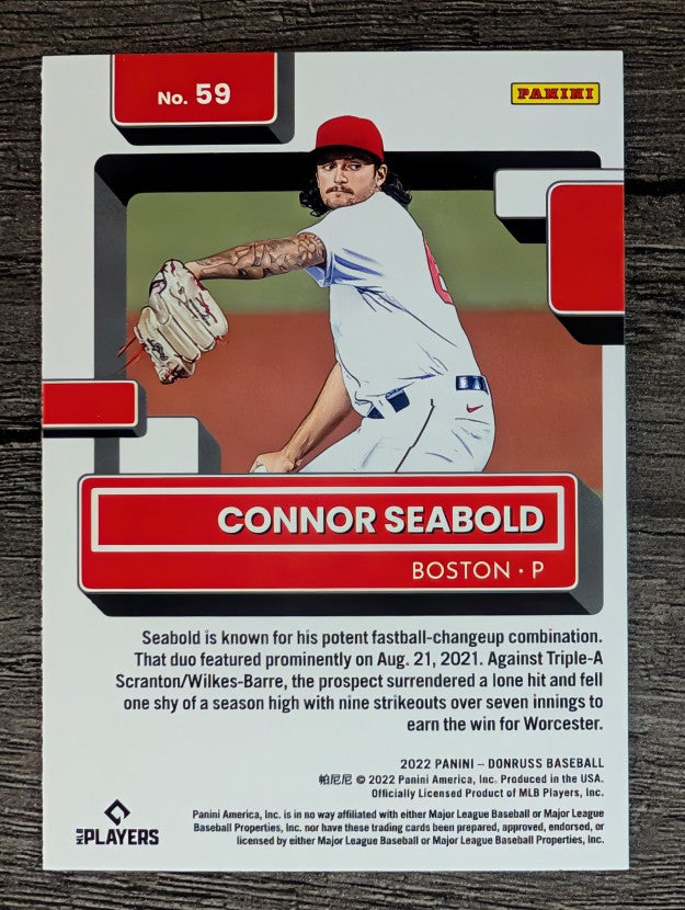 2022 Donruss #59 Connor Seabold RR RC