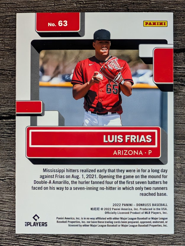 2022 Donruss #63 Luis Frias RR RC