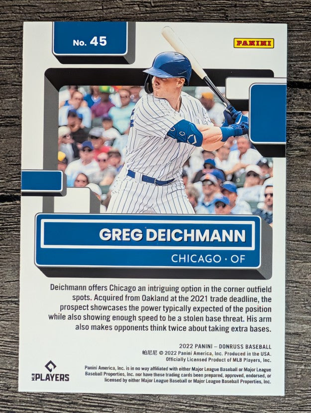 2022 Donruss #45 Greg Deichmann RR RC