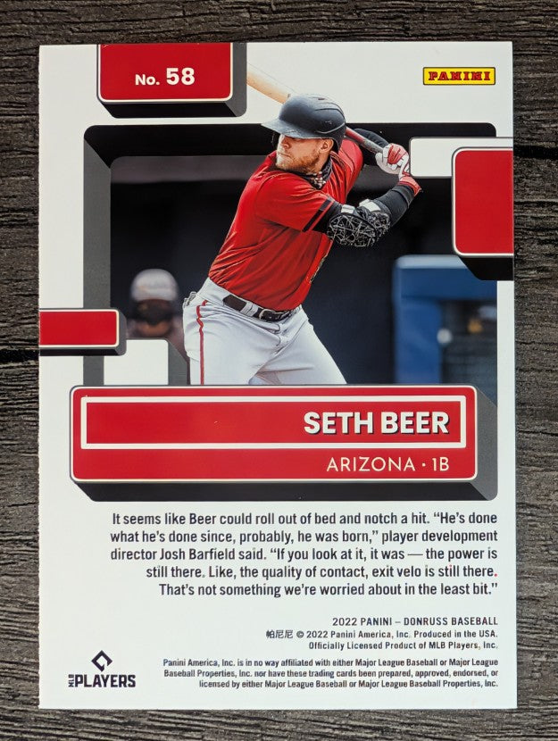 2022 Donruss #58 Seth Beer RR RC