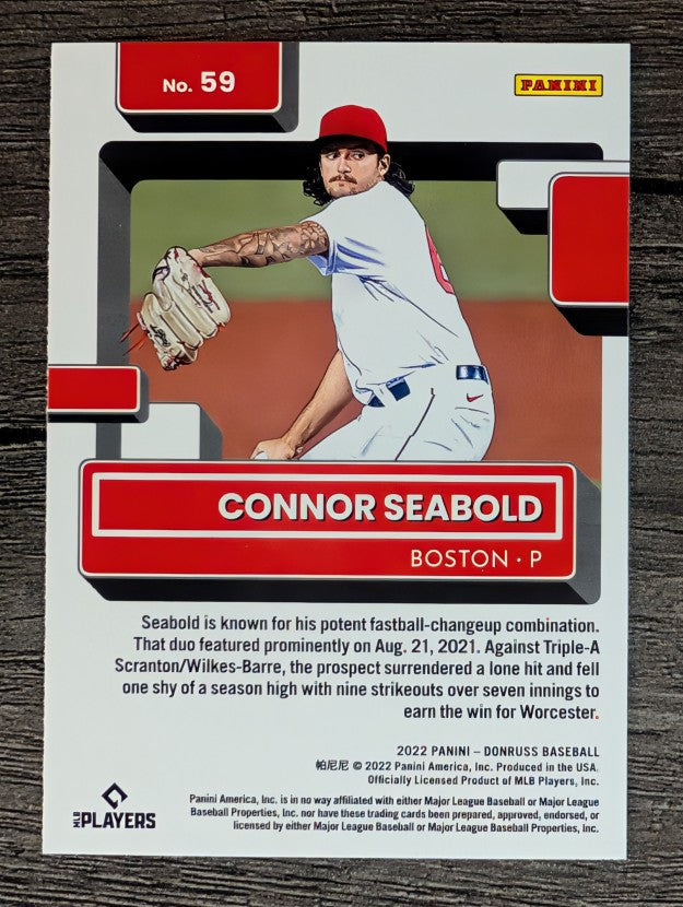 2022 Donruss #59 Connor Seabold RR RC
