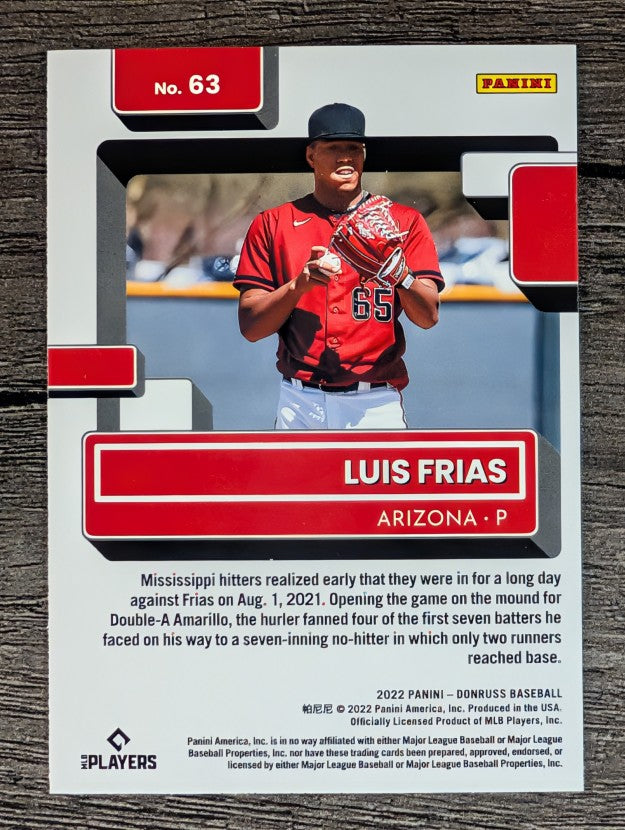 2022 Donruss #63 Luis Frias RR RC