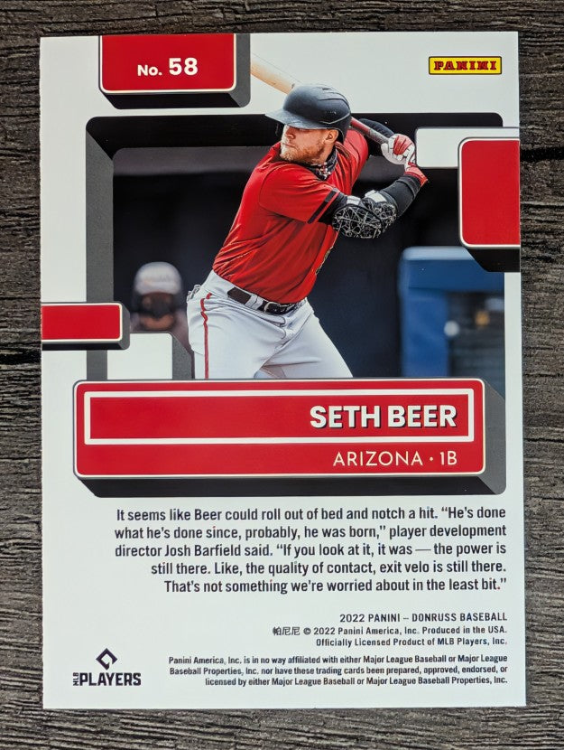2022 Donruss #58 Seth Beer RR RC