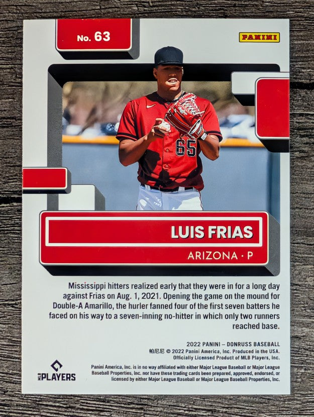2022 Donruss #63 Luis Frias RR RC