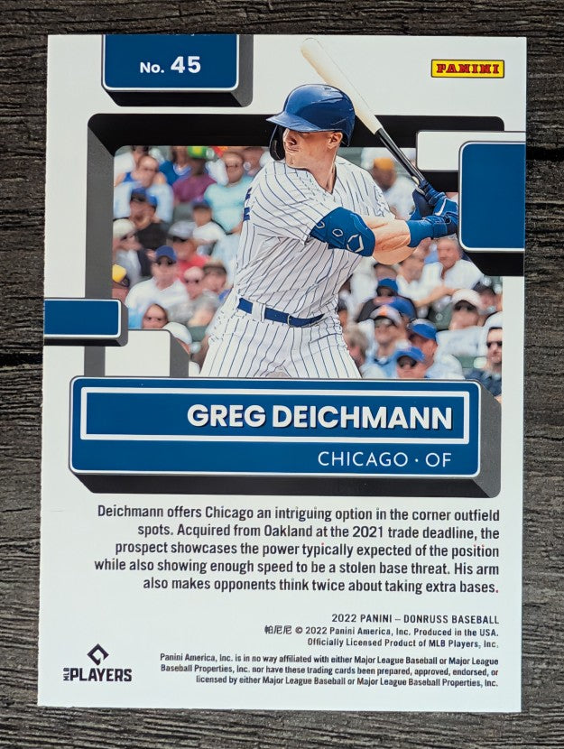 2022 Donruss #45 Greg Deichmann RR RC