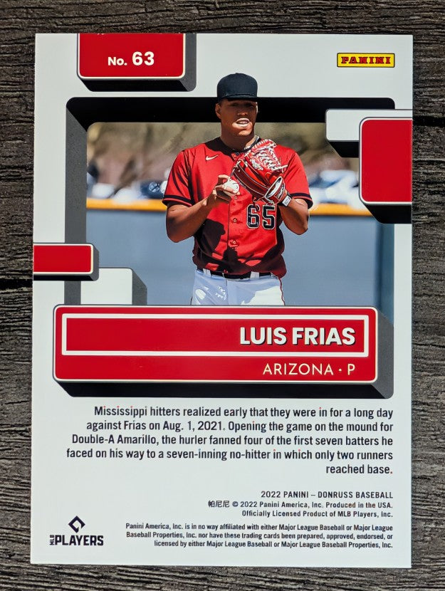 2022 Donruss #63 Luis Frias RR RC