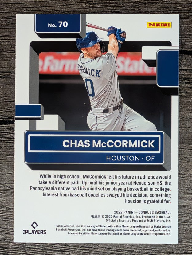 2022 Donruss #70 Chas McCormick RR RC