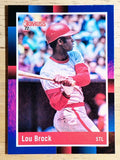 2022 Donruss Holo Blue #277 Lou Brock RETRO