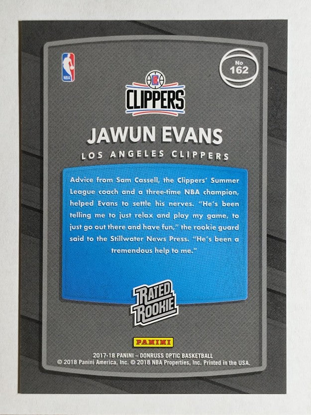 2017-18 Donruss Optic Mega Box Rated Rookie Shock Flash #162 Jawun Evans RR
