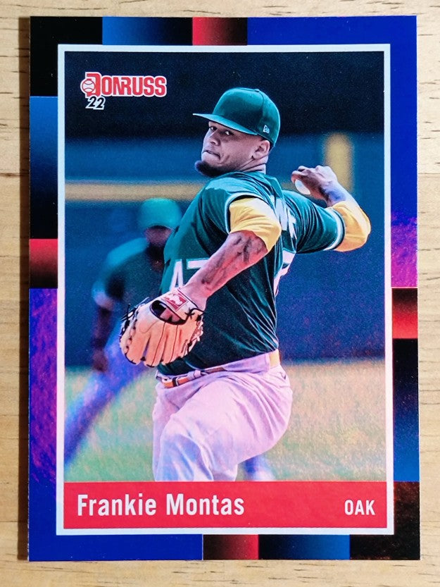 2022 Donruss Holo Blue #244 Frankie Montas RETRO