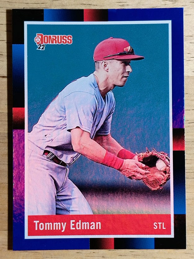 2022 Donruss Holo Blue #270 Tommy Edman RETRO
