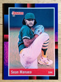 2022 Donruss Holo Blue #254 Sean Manaea RETRO