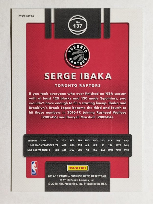 2017-18 Donruss Optic Purple #137 Serge Ibaka