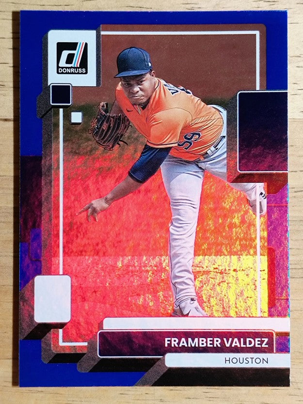 2022 Donruss Holo Blue #175 Framber Valdez