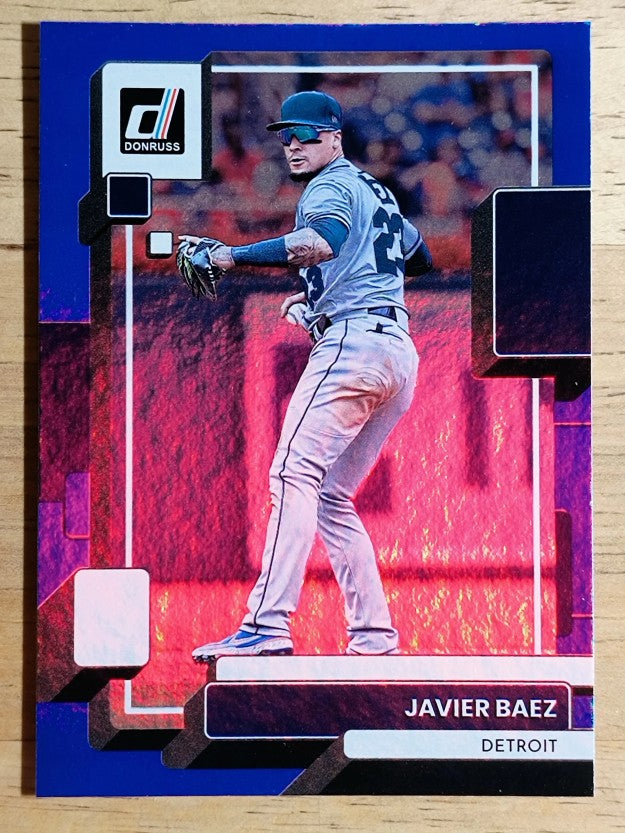 2022 Donruss Holo Blue #204 Javier Baez
