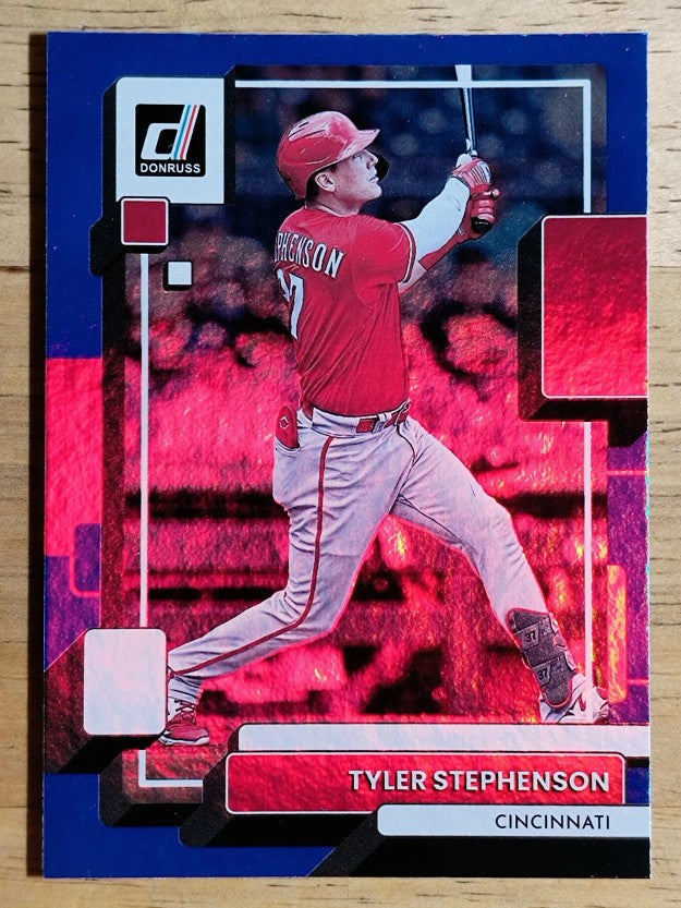 2022 Donruss Holo Blue #218 Tyler Stephenson