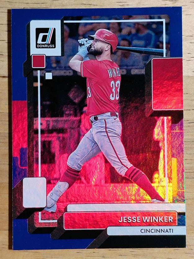 2022 Donruss Holo Blue #185 Jesse Winker