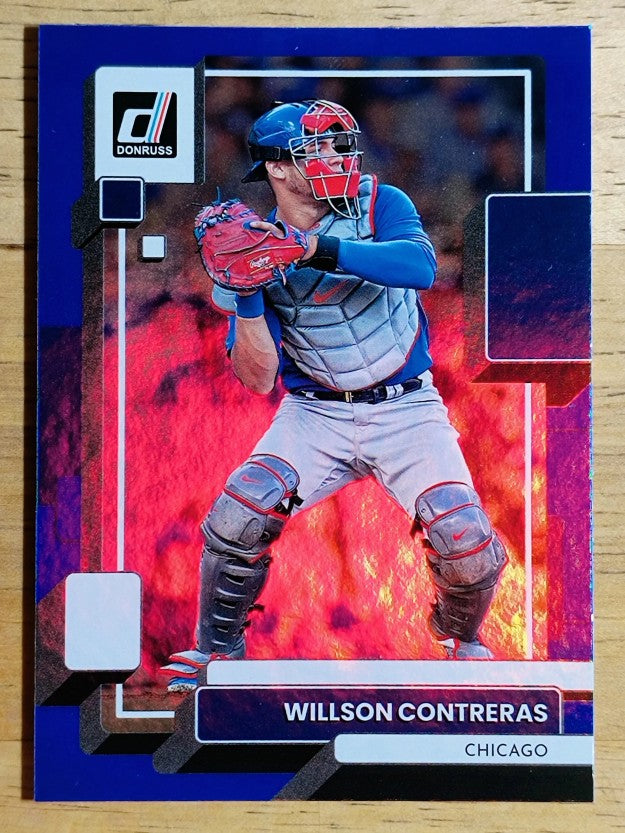 2022 Donruss Holo Blue #152 Willson Contreras