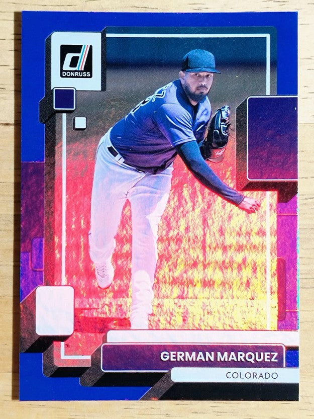 2022 Donruss Holo Blue #190 German Marquez