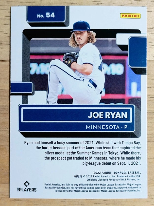 2022 Donruss Holo Blue #54 Joe Ryan RR
