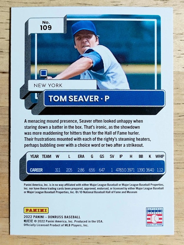 2022 Donruss Holo Blue #109 Tom Seaver