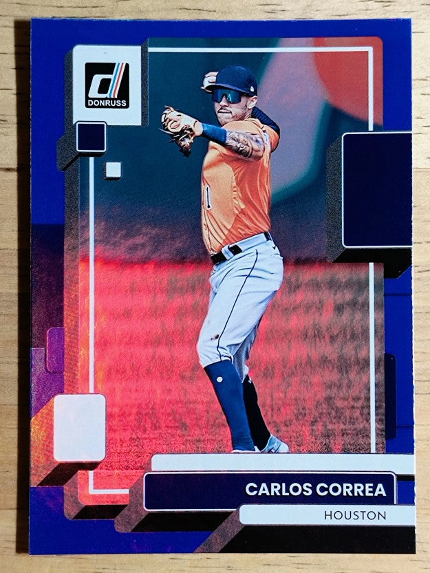2022 Donruss Holo Blue #107 Carlos Correa