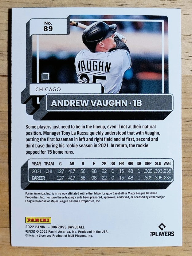 2022 Donruss Holo Blue #89 Andrew Vaughn