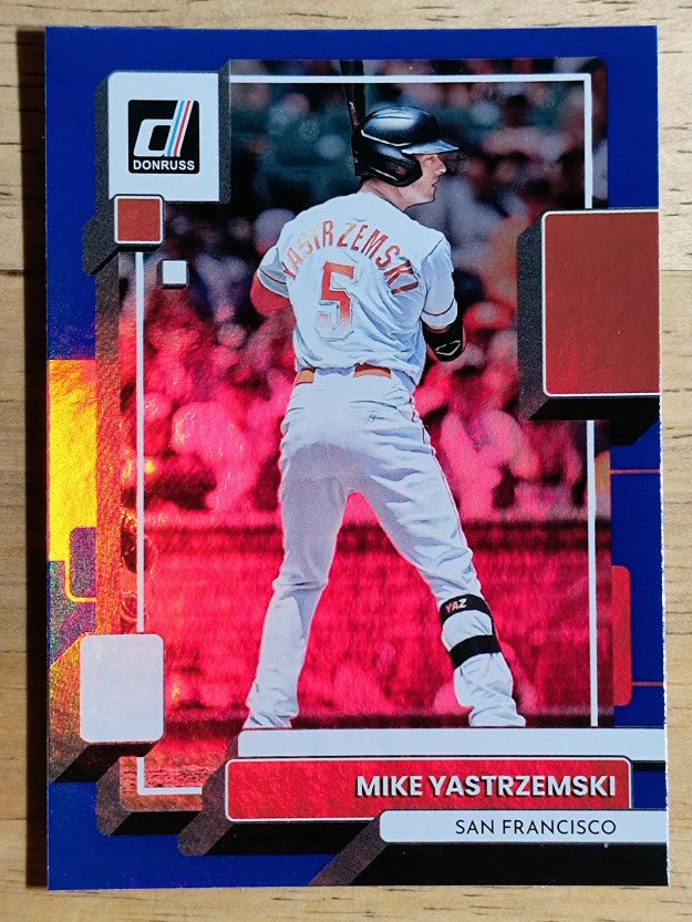 2022 Donruss Holo Blue #103 Mike Yastrzemski