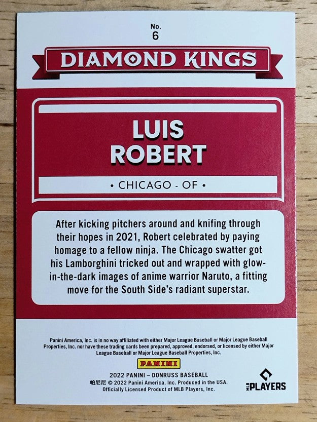 2022 Donruss Holo Blue #6 Luis Robert DK