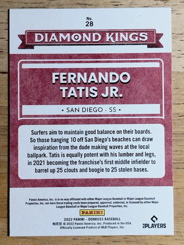 2022 Donruss Independence Day #28 Fernando Tatis Jr. DK