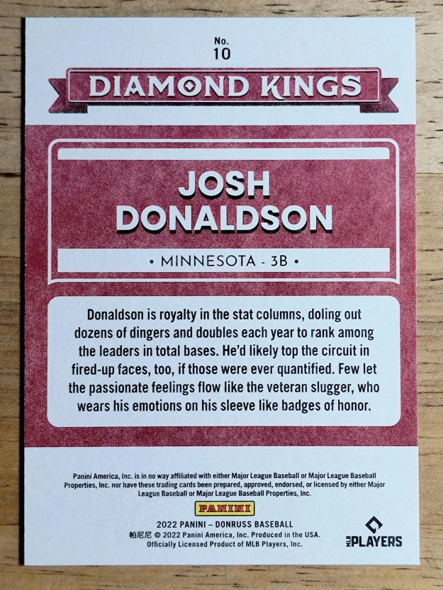 2022 Donruss Independence Day #10 Josh Donaldson DK