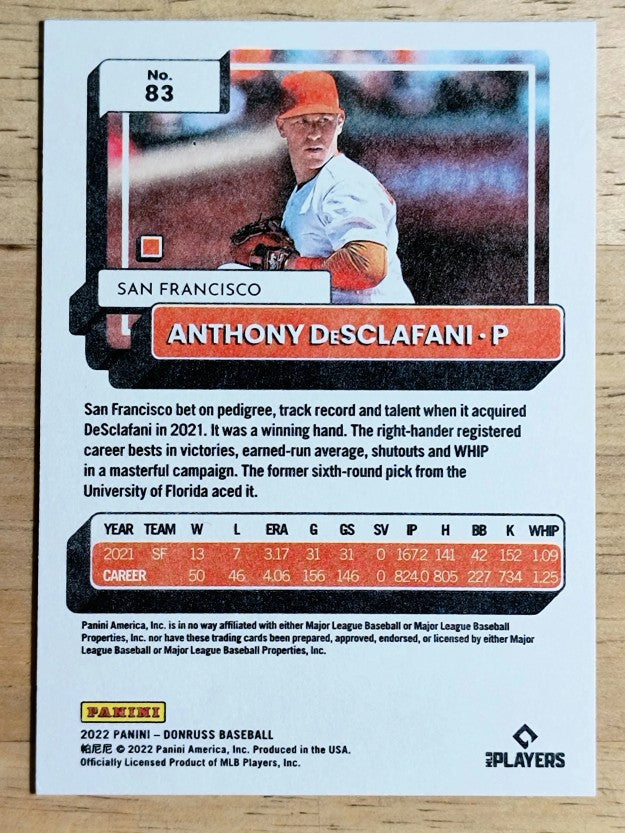 2022 Donruss Independence Day #83 Anthony DeSclafani