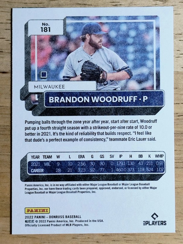 2022 Donruss Independence Day #181 Brandon Woodruff