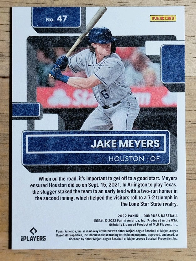 2022 Donruss Independence Day #47 Jake Meyers RR