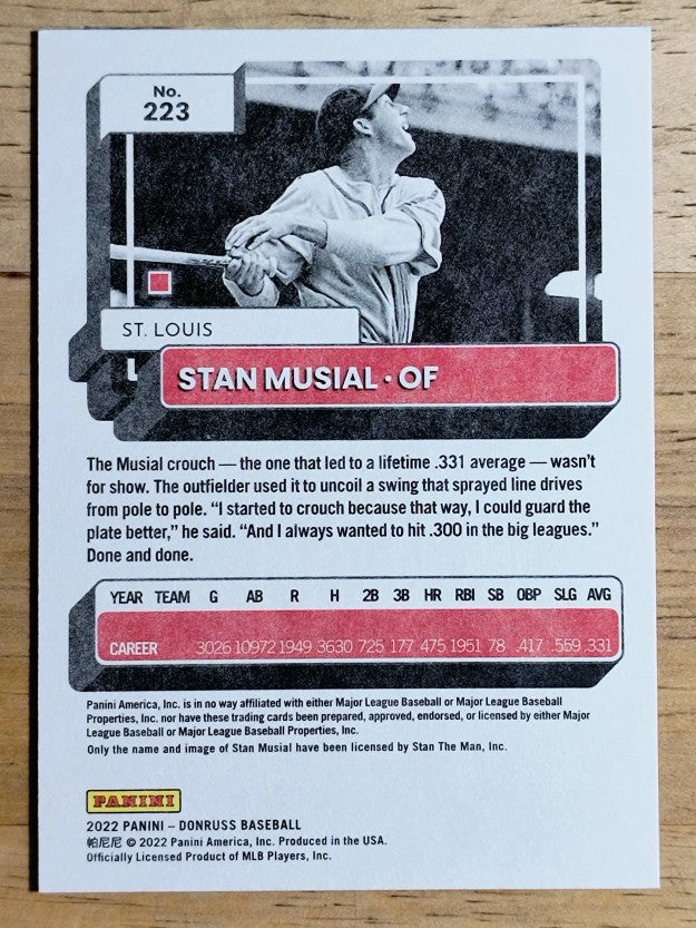 2022 Donruss Independence Day #223 Stan Musial