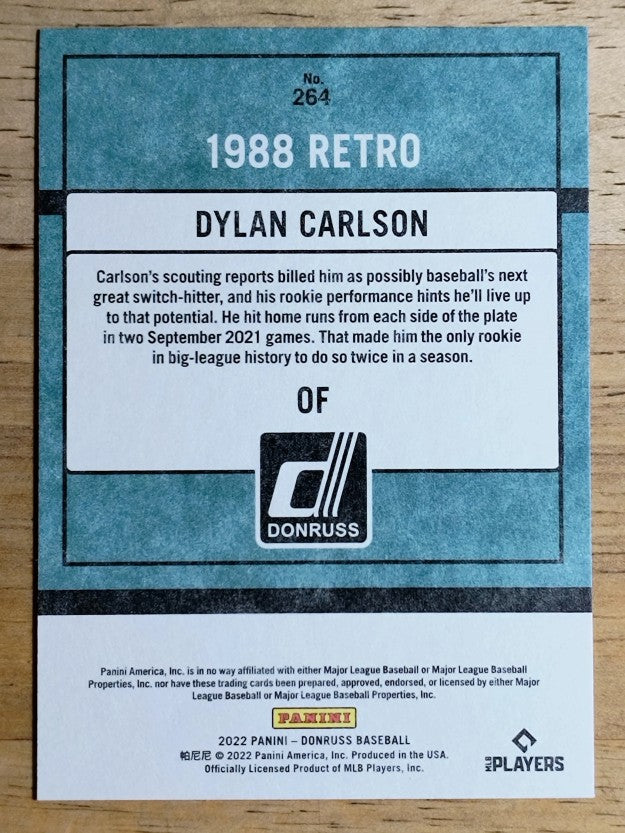2022 Donruss Independence Day #264 Dylan Carlson RETRO
